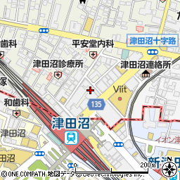 日能研津田沼校周辺の地図