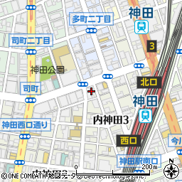 東京都千代田区内神田3丁目24周辺の地図