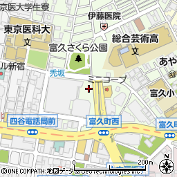 東京都新宿区富久町14周辺の地図