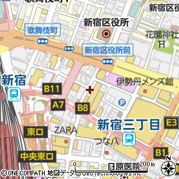ＢＥＳＴ　新宿本店周辺の地図