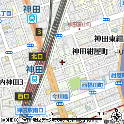 ウエストパーキング神田鍛冶町駐車場周辺の地図