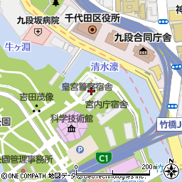 東京都千代田区北の丸公園6-2周辺の地図