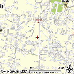 山梨県甲府市山宮町1184周辺の地図