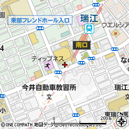 すき家瑞江店周辺の地図