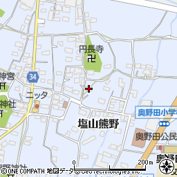 山梨県甲州市塩山熊野423周辺の地図