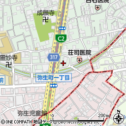 東京都中野区本町1丁目4周辺の地図