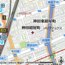 東京都千代田区神田北乗物町16周辺の地図