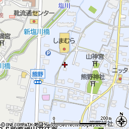 山梨県甲州市塩山熊野184周辺の地図