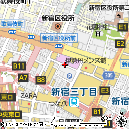 【ロールーフ専用】新宿ピカデリー駐車場【土日祝限定】周辺の地図