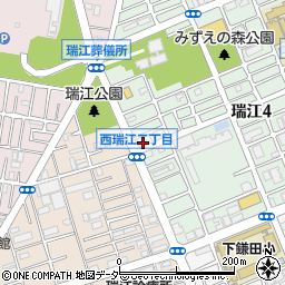 東京都江戸川区瑞江4丁目6周辺の地図