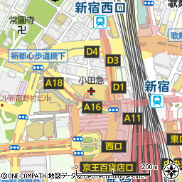 ビックカメラ新宿西口店周辺の地図