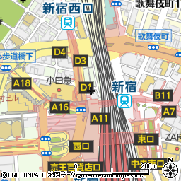 本格板前居酒屋 お魚総本家 新宿西口店周辺の地図