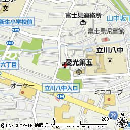 富士見町住宅自治会周辺の地図