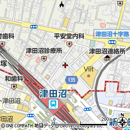 東京アカデミー津田沼校周辺の地図
