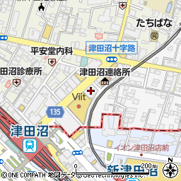 千葉銀行津田沼駅前支店周辺の地図