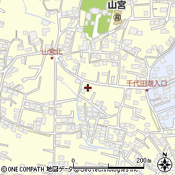 山梨県甲府市山宮町1648周辺の地図