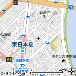 東京都中央区東日本橋周辺の地図