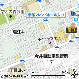 東京都江戸川区瑞江4丁目45周辺の地図