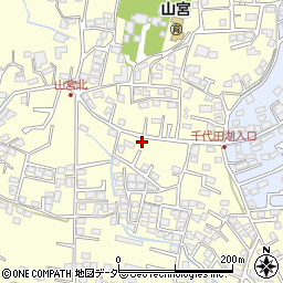 山梨県甲府市山宮町1650周辺の地図