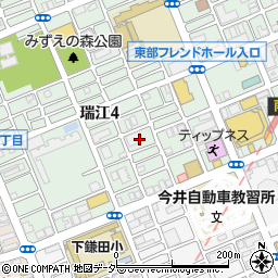 東京都江戸川区瑞江4丁目39周辺の地図
