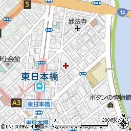 東京都中央区東日本橋周辺の地図