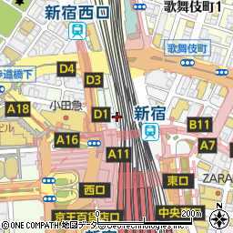 銀蔵買取専門　新宿西口店周辺の地図