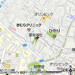 西一之江香取児童遊園トイレ周辺の地図