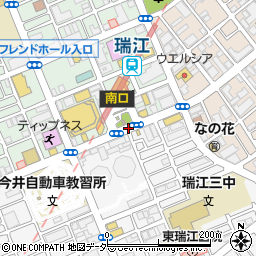 瑞江駅周辺の地図