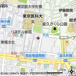 藤和新宿番衆町コープ周辺の地図