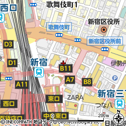 株式会社三井住友銀行　新宿東エリア周辺の地図