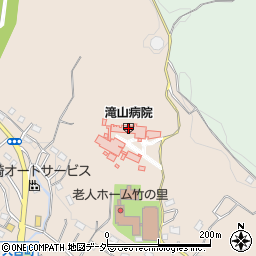 滝山病院（孝山会）周辺の地図