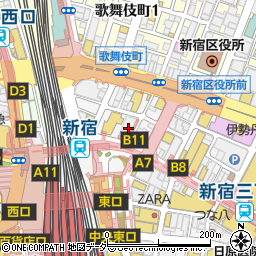 新宿消化器内科クリニック周辺の地図
