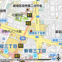 ウルフマンＢ．Ｒ．Ｓ　新宿店周辺の地図
