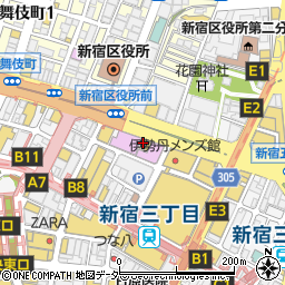 TEETH　ART　新宿店周辺の地図