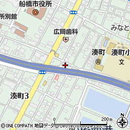 千葉県船橋市湊町周辺の地図