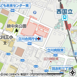 立川病院周辺の地図
