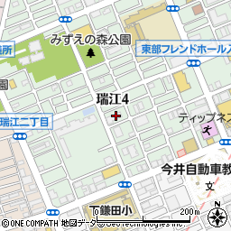 東京都江戸川区瑞江4丁目24周辺の地図