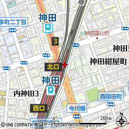 チケットフナキ神田店周辺の地図