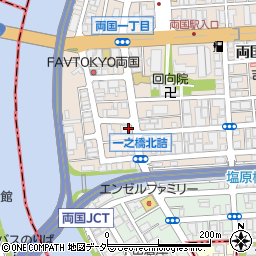 ローソンＨ墨田両国一丁目店周辺の地図