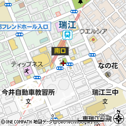 瑞江駅前公衆トイレ周辺の地図