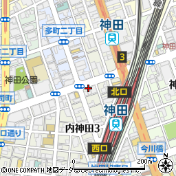 ベローチェ神田駅北口店周辺の地図