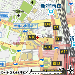 西新宿メンタルクリニック周辺の地図