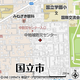 国立市中地域防災センター周辺の地図