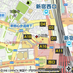 ＭｅｎｉｃｏｎＭｉｒｕ　新宿店周辺の地図