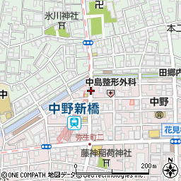 中野新橋駅周辺の地図