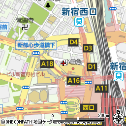 新宿三葉ビル周辺の地図