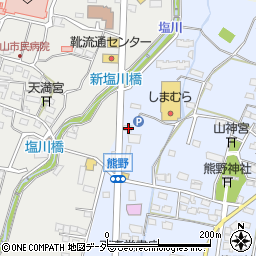山梨県甲州市塩山熊野48周辺の地図