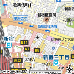 ＫＯＭＥＨＹＯ　新宿店周辺の地図