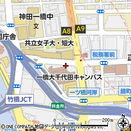 東京都千代田区一ツ橋2丁目1周辺の地図