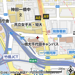 東京都千代田区一ツ橋2丁目1周辺の地図